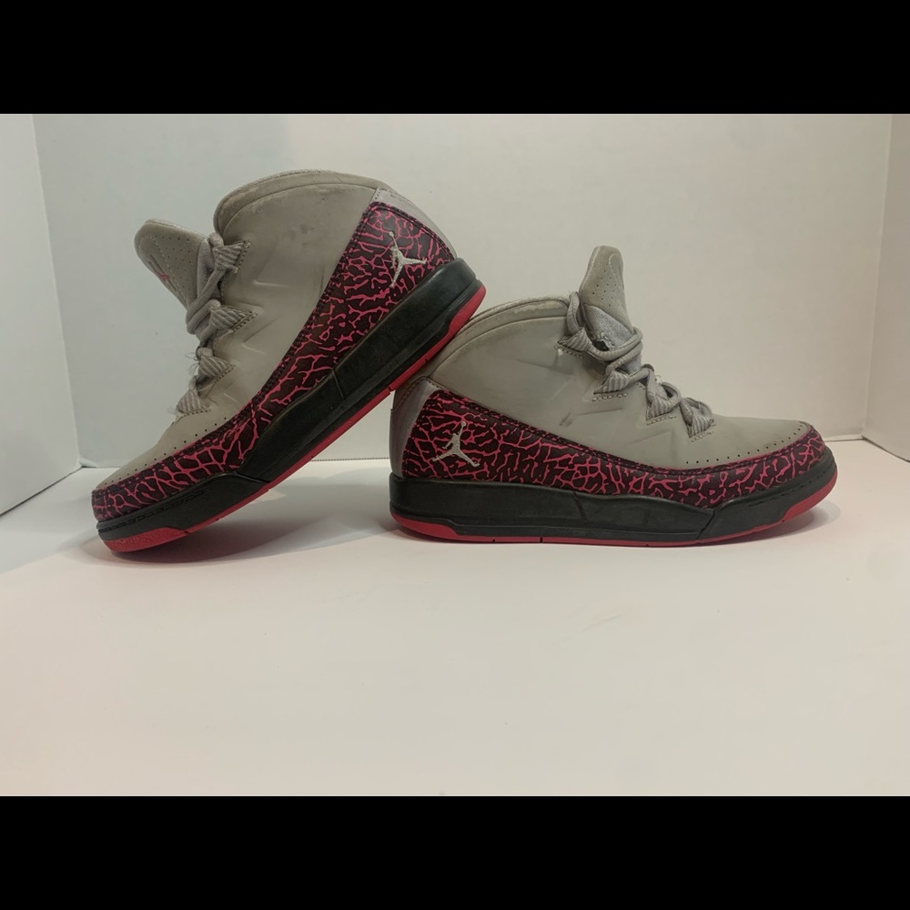 Air Jordan deluxe PS Wolf Grey Pink 3Y